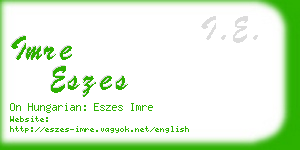 imre eszes business card